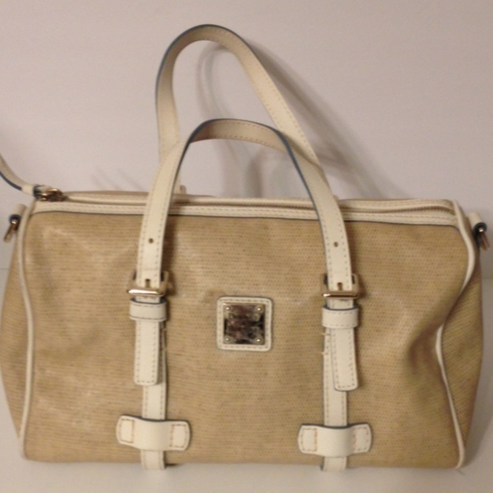 👛 DOONEY & BOURKE 👛 coated canvas Boston bag